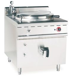 JUSTA 가스 간접적인 재킷 비등 팬 부엌 장비 150L 수프 요리 기구 기계
