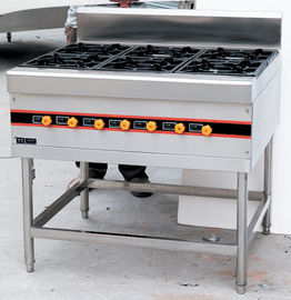 Stainless Steel Floor Burner Cooking Range BGRL-1280 For Commercial Kitchen
