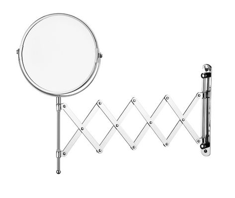 Home hotel bathroom makeup mirror HD retractable vanity mirror rotatable wall-mounted nail-free beauty mirror