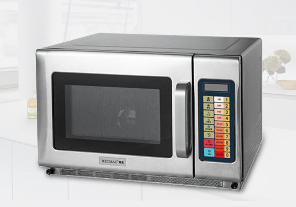 Microcomputer Control Supermarket Commercial Microwave Oven Stainless Steel Body