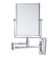 양면 접이식 잘 고정된 장방형 욕실 허영 거울 HD 알루미늄 렌즈