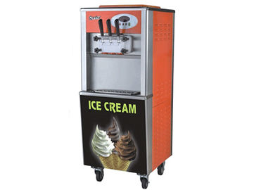 공기 펌프와 LCD 스크린을 가진 상업적인 아이스크림 기계/냉장고