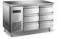 냉동 식품을 위한 에너지 절약 스테인리스의 밑에 카운터 서랍 급속 냉동 냉장실 400L