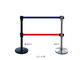 Stainless Steel Railing Stand Silver/Golden Crowd Control Stanchion with Tabby Retractable Belt Rust-Resistant