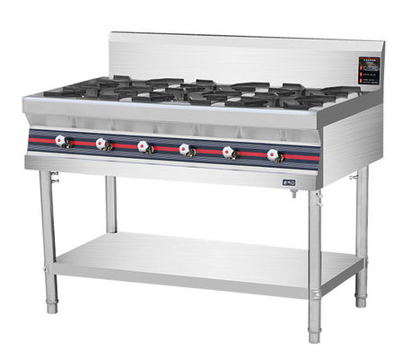 바닥 타입 40KW 상업용 가스 요리 오븐 4-8 번터